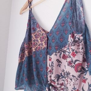Olivaceous Boho Summer Top Large